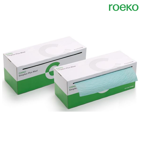 Roeko Simplex Plus Maxi Patient Bibs, Blue, 80pcs/pack